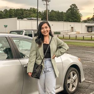 Oversized Pistachio Blazer.